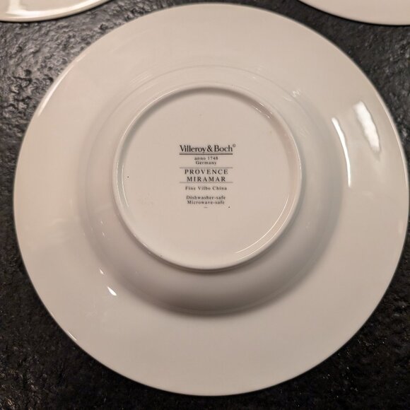 Set Of 3 Villeroy & Boch Provence Miramar Pasta Soup Bowls 9 5/8" - Picture 3 of 8